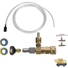 Adjustable Chemical Injector Kit for Pressure Washer, Soap Injector, 3/8 Inch...