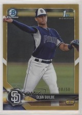2018 Bowman Draft Chrome Gold Refractor 18/50 Sean Guilbe #BDC-144 n1u