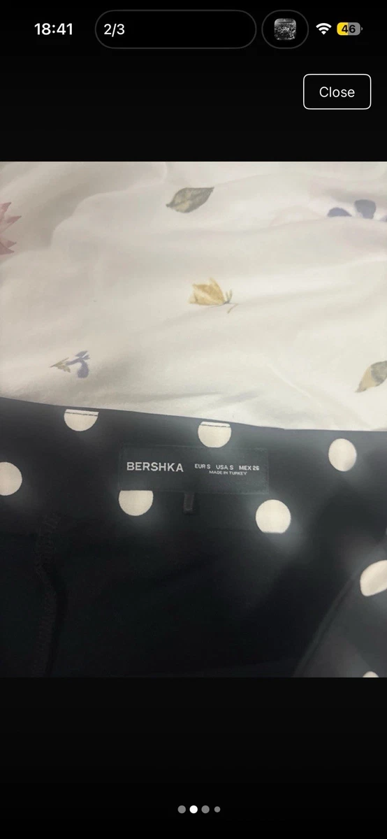 Minifalda a lunares de Bershka talla S