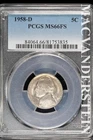 1958-D Jefferson Nickel — photo from another recent sale