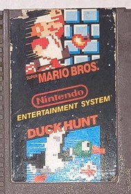 Nintendo (NES) Super Mario Bros & Dunt Hunt 1985 -no Tested