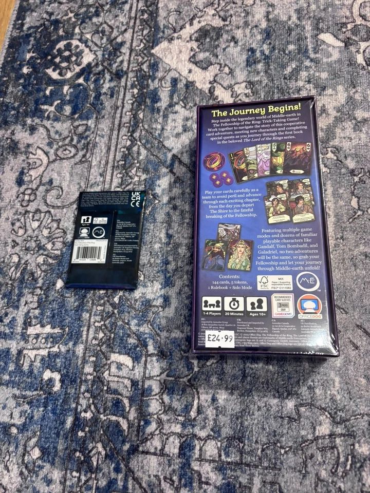 Lord of the Rings Fellowship of the Ring Trick Taking Game + Gifts of Galadriel - Image 2 of 4