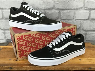 black vans uk 8