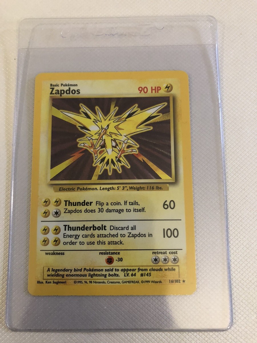 1999 zapdos pokemon card 1999 Pokémon Fossil main image 1