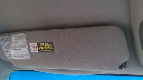 1999 Ford Expedition Driver Left Sun Visor Oem Gray F2