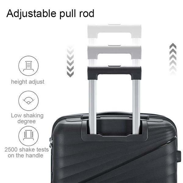 Hardside Luggage Sets 3 Pieces, Expandable Luggages Spinner Suitcase with TSA Lo