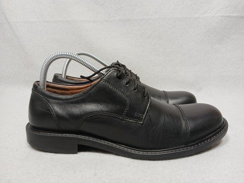 Johnston & Murphy Shoes Tabor Oxford Lace Up Cap Toe Black Size 8.5M