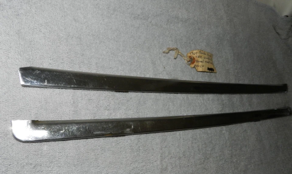 Pontiac Grand Prix 1967 parabrisas lateral revelar moldura Rh & Lh Foto 3 de 4