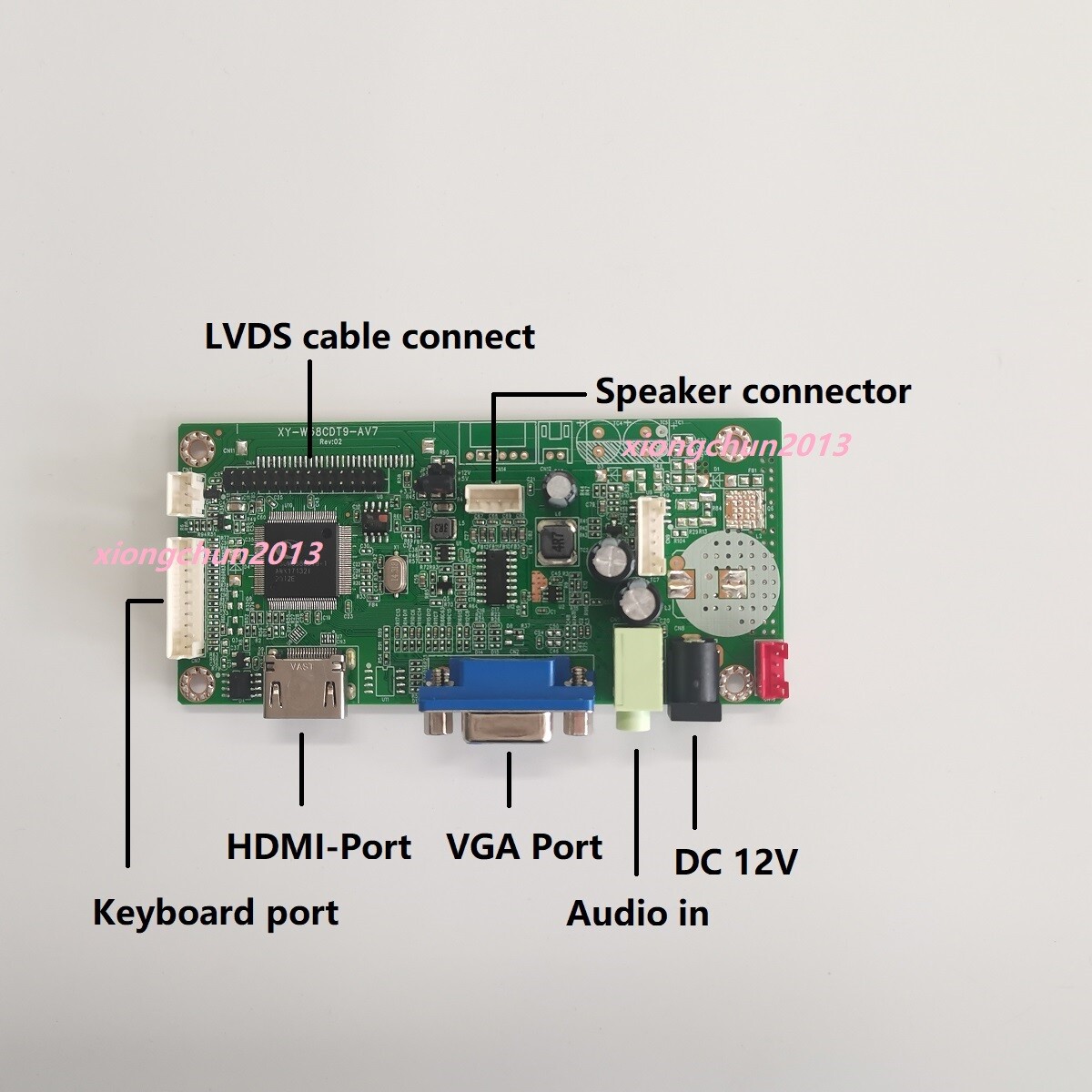 Carte Pilote Inverseur HDMI VGA 2AV Avec Carte Adaptateur D'écran LCD - Foto 11