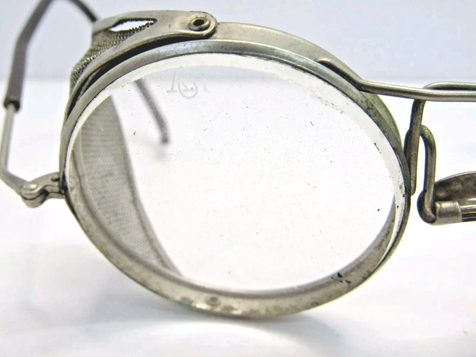 Gafas de seguridad AO ópticas americanas laterales de malla industriales protectores vintage GG-1 Foto 2 de 4