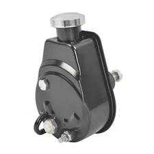 Black Keyway Power Steering Pump For Chevy Ford GM Chrysler P Series Saginaw