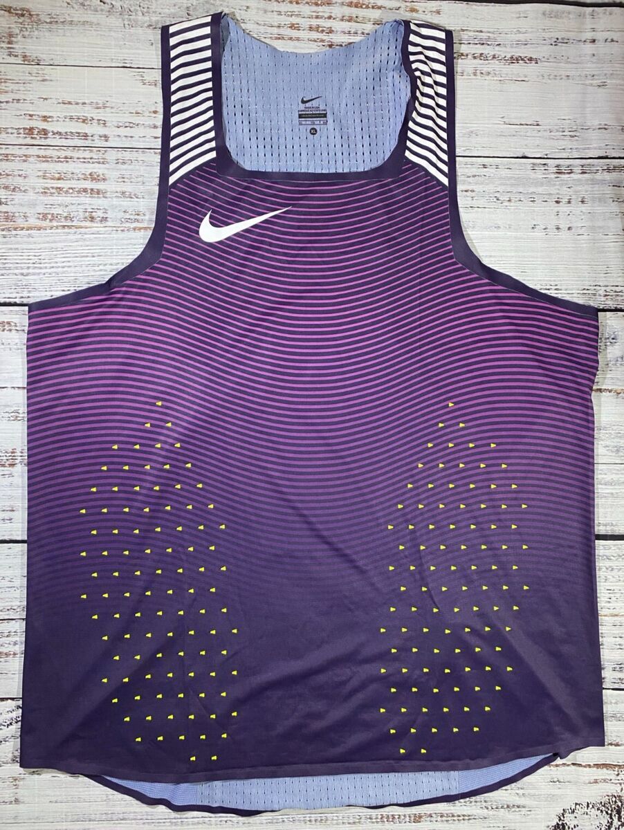 Ultra-Rare Nike Pro Elite Singlet with Aeroblades Purple Men XL