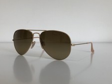 Ray Ban RB 3025 112/M2 Aviator Large Metal Gold Brown Frame Sunglasses 58-14 3P