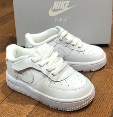 baby all white air force ones
