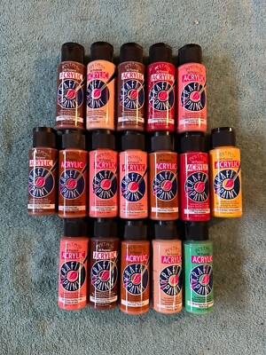 Lot of 17 Anita's All Purpose Acrylic Craft Paint 2oz 59ml Water Based NEW VTG