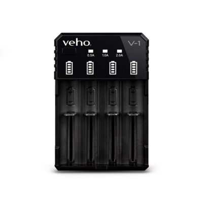 Veho V-1 USB 5V / 2A Ladegerät, 4 x Kanäle,Rückwärtslade- & Überladeschutz