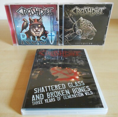 CRASHDIET - Shattered Glass And Broken Bones - Original DVD & CD Collection- NEW
