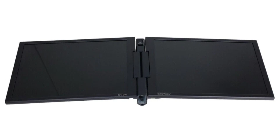 EVGA Interview 1700 17 inch Dual Monitor System No Monitor Stand No Charger - Image 2 of 4