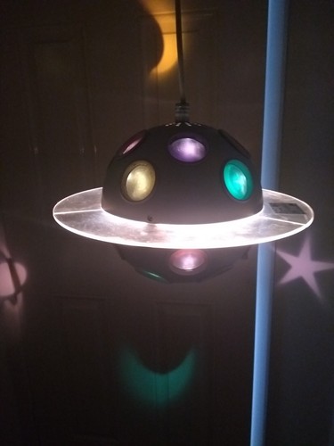 Vintage IKEA Space UFO Planet BLIMP Hanging Pendant Disco Ball Light/Lamp - Picture 12 of 15