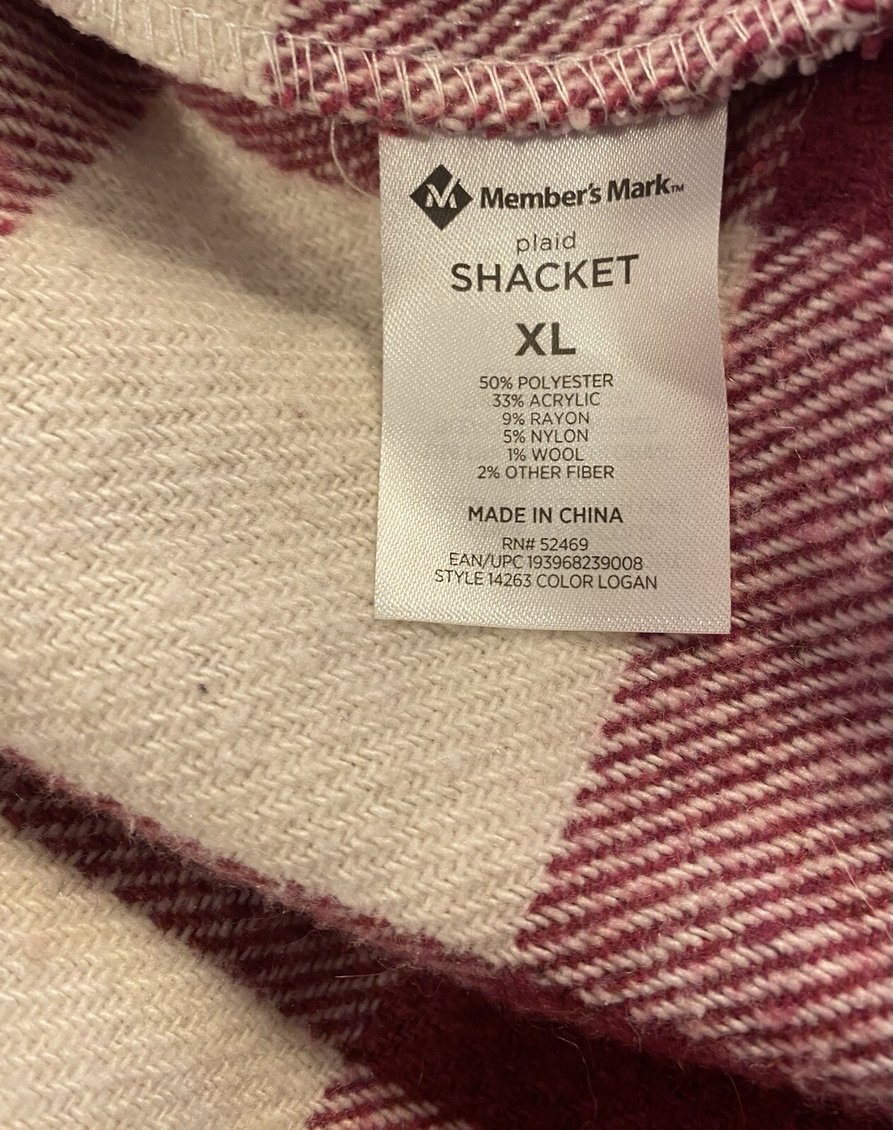 MEMBER'S MARK Button Front PLAID Shacket Ladies S… - image 7