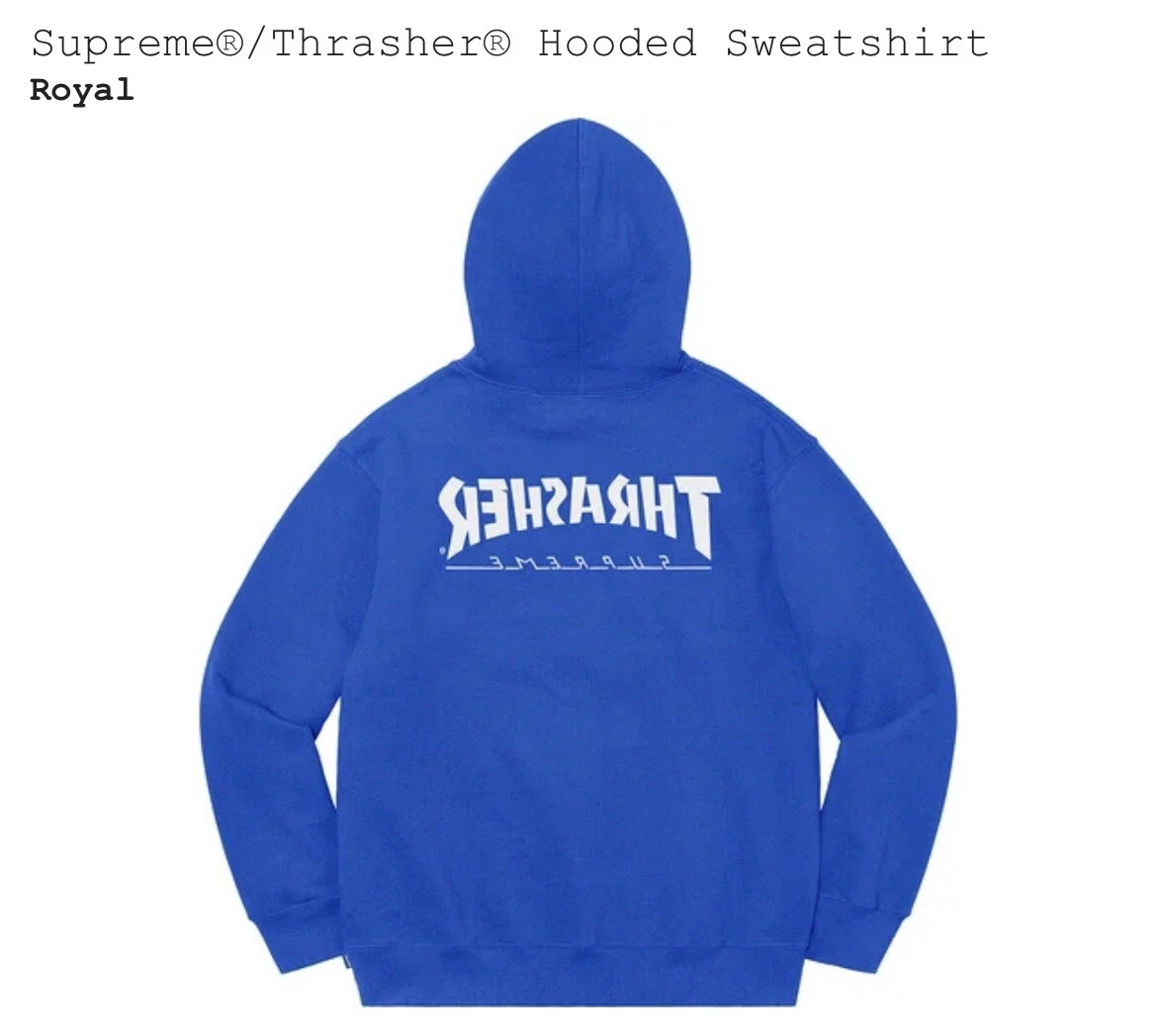 Supreme thrasher hotsell flame hoodie