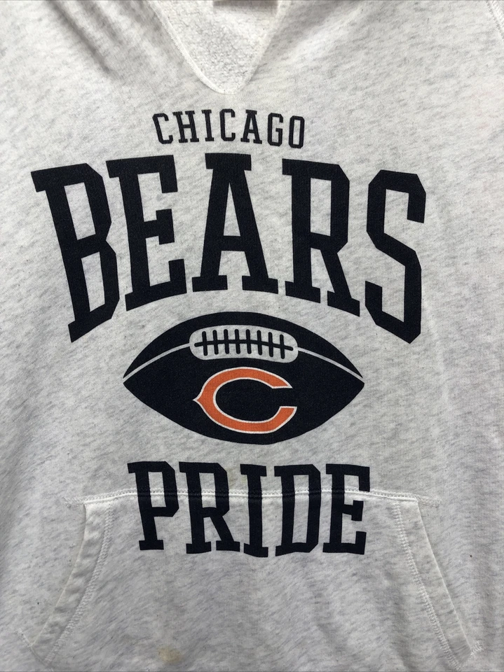 NFL Pink Victoria Secret Chicago Bears Hoodie Size M Thrashed Stained - Image 2 of 4