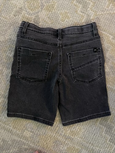 Girls size 8 black washed Bermuda jeans shorts 7” - Picture 5 of 7