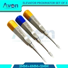 3mm, 4mm, 5mm Proximator Elevator Dental Extraction Picks,Straight Tip,Stainless