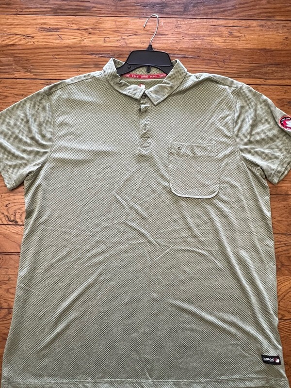 Canada Weather Gear Pocket Polo Shirt Men's Size 2XL Light Green. New Never Worn