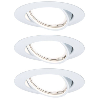 Paulmann 93422 Recessed Ceiling Lamp 3 Piece Set LED GU10 15W White