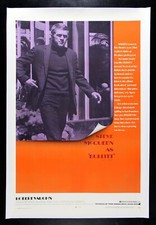 BULLITT 🚨 CineMasterpieces ORIGINAL VINTAGE STEVE MCQUEEN MOVIE POSTER 1969