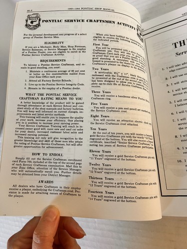 Pontiac Shop Manual Vintage ORIGINAL 1949 - 1954 - Picture 6 of 10
