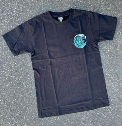 T-Shirt Santa Cruz Wave klassisch gepunktet T-Shirt Skateboard schwarz neu Größe MEDIUM - Bild 2 von 3