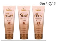 Coppertone Glow Protect and Tan Sunscreen SPF 30, 5 Oz EXP 02/2024 (3 Pack)