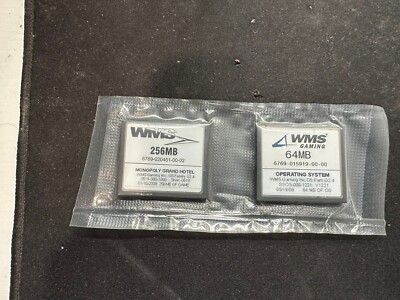 WMS WILLIAMS BB1 SLOT MACHINE SOFTWARE SET - MONOPOLY GRAND HOTEL