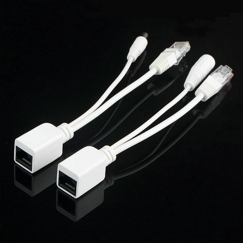 Power Over Ethernet Passive PoE Adapter Injector + Splitter Kit PoE Cable White - Picture 7 of 7