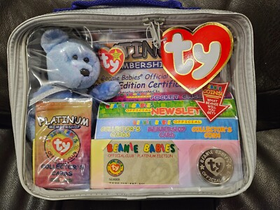 10 x Collectors Packs Ty BEANIE BABIES OFFICIAL PLATINUM CLUB Sealed