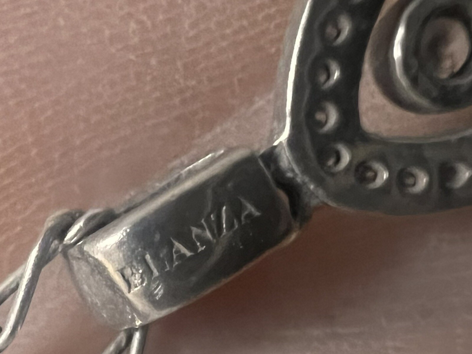 Stunning White Stone Encrusted Solid Silver 925 K… - image 13