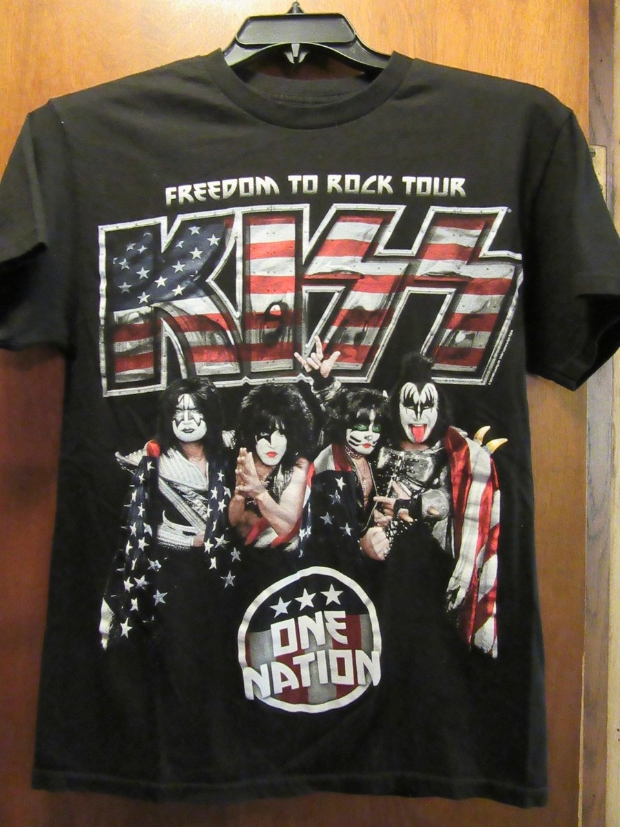 Kiss- Freedom to Rock Tour One Nation 2016 Tor Lic OOP- Black t 