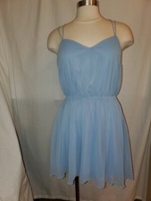 ASOS WOMEN'S FRENCH BLUE SPAGHETTI STRAP DRESS: SIZE 14 (NEW WITH TAGS)