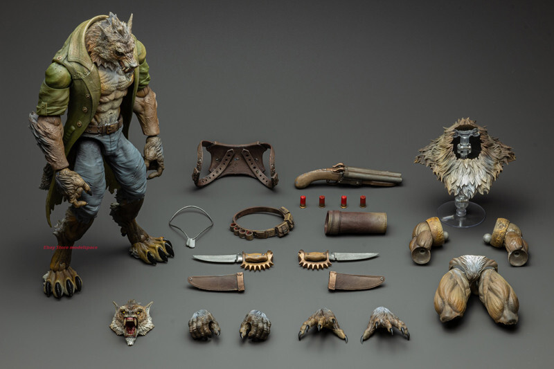MU-FP002 1/12 Werewolf Veteran William Action Figure Model in