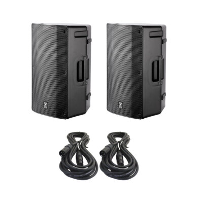 Yorkville YXL10P 10'' Bluetooth Loudspeaker Stereo Bundle w/Cables
