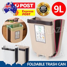 Collapsible Waste Garbage Bin Hanging Folding Trash Can Kitchen Cabinet Drawer
