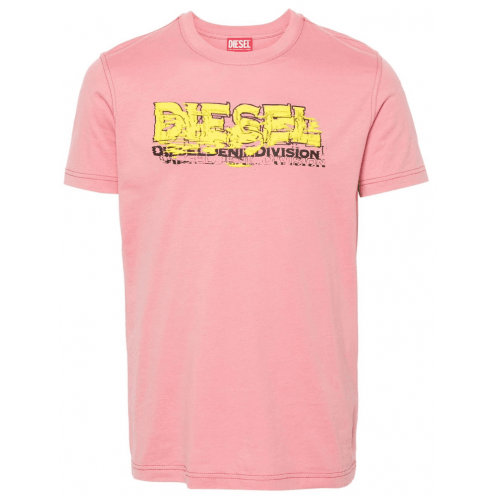 関税込【DIESEL】Diegor K70 short sleeve T-shirt★Pink★ロゴ Diesel T-DIEGOR-K70 Graphic Logo Salmon Pink T-Shirt | eBay