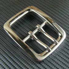 Stainless Steel Belt Buckle Men's Double Tongue Belt Buckles for 1.5" Belt