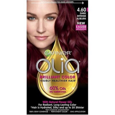 Garnier Olia Oil Powered Permanent Hair Color 4.60 Dark Intense Auburn