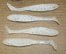5" Swim Minnow Violet Pepper Paddle Tail Swimbait Trailer for A Rig 50 pack Bag