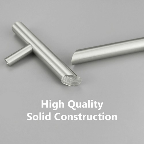 Lot 4"~16" Modern Stainless Steel Kitchen Cabinet T Bar Pulls Handles Solid US - Picture 7 of 12