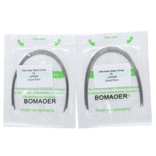 10 Packs Dental Orthodontic Stainless Steel Arch Wire Round Ovoid Form All sizes
