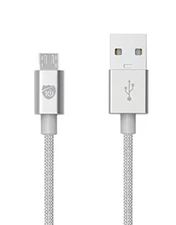 i10 Power Series 6 ft Nylon Braided Micro USB Cable for Android Phones, Netbooks